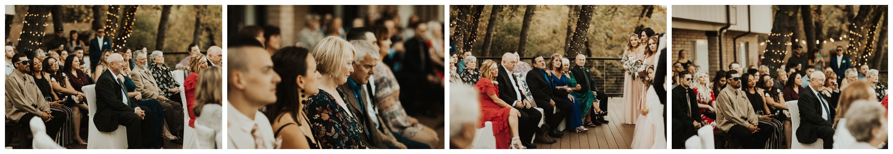 wedding guests candid