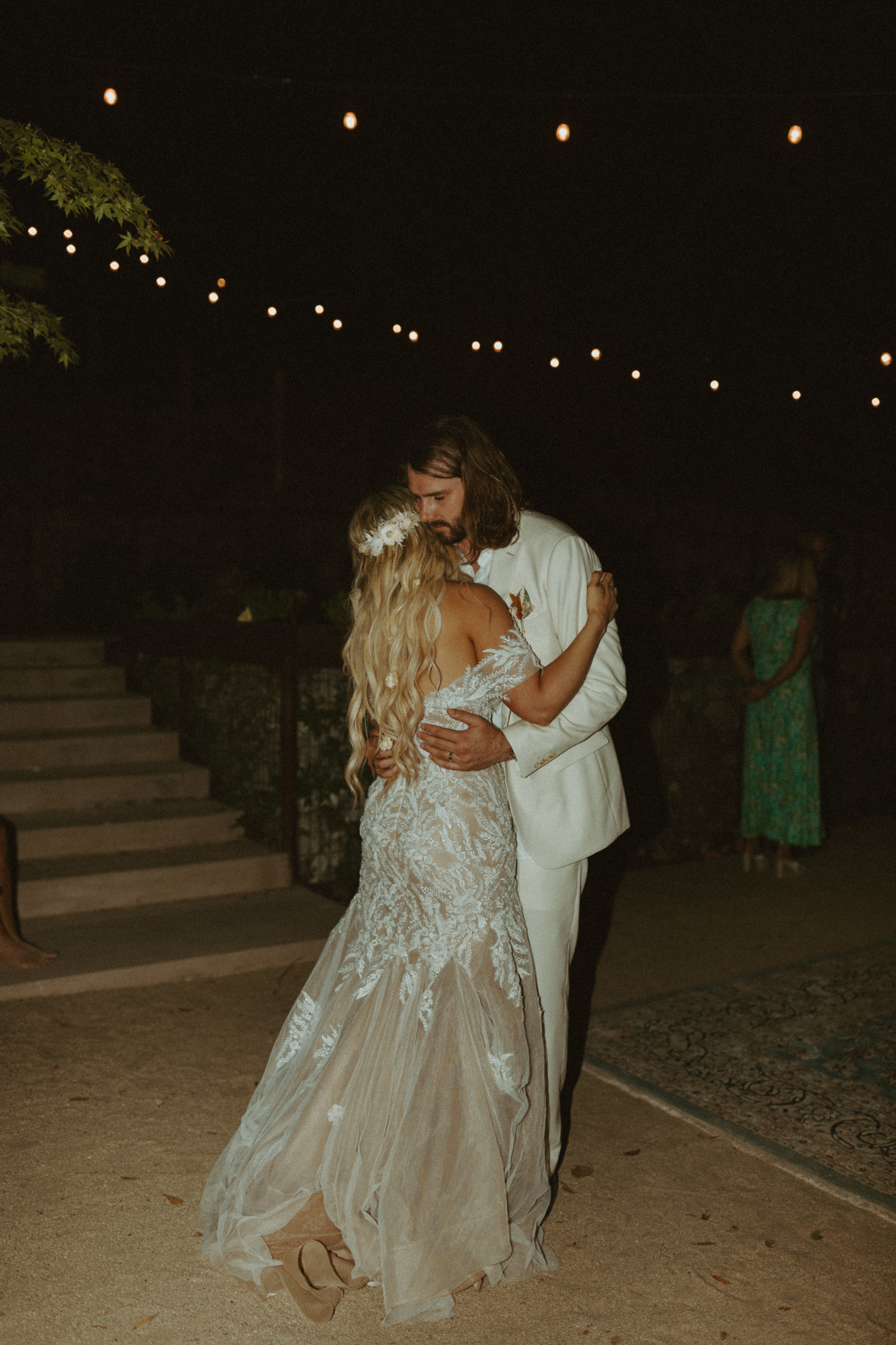 the couple dancing together at their Big Sur Wedding