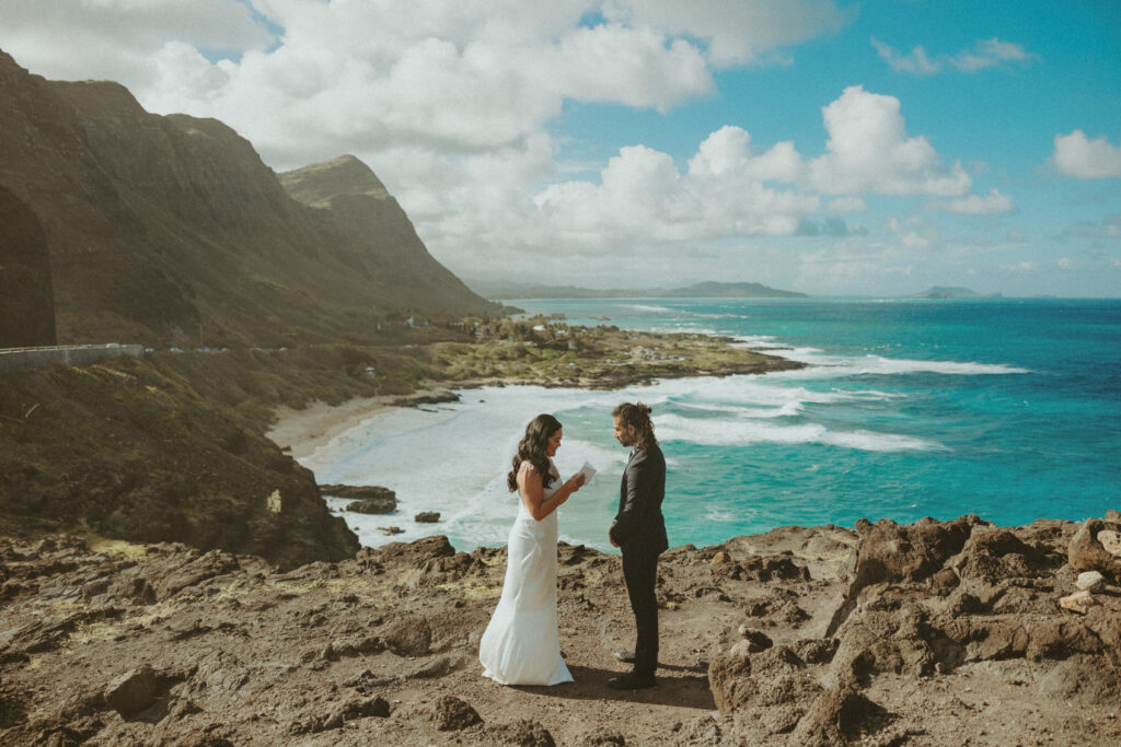 couple posing for their elopement photos in hawaii | An Intimate and Stress Free Wedding Elopement in Hawaii