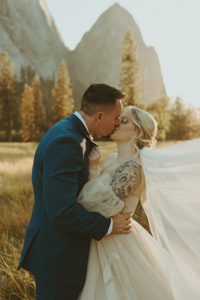 an elopement photoshoot in yosemite national park