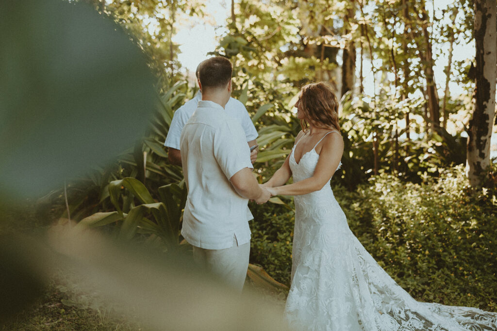 intimate wedding in kauai