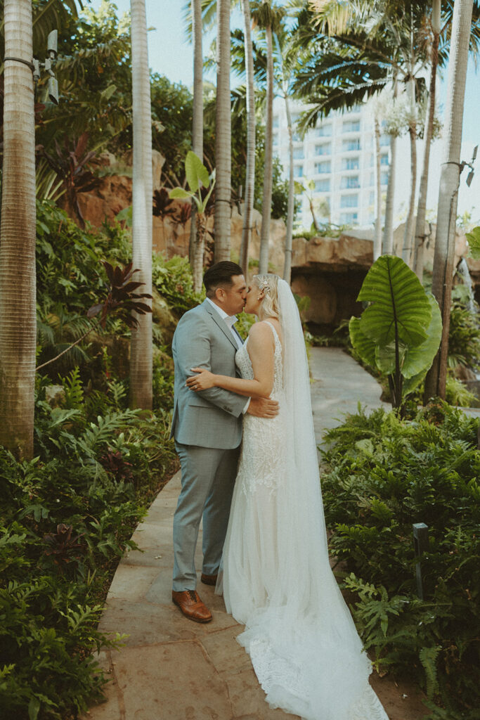 a playful Hawaiian elopement photoshoot