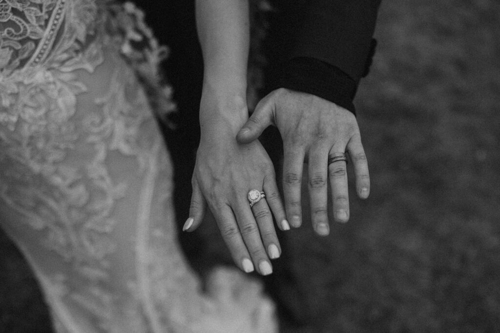 couple posing for wedding photos in hawaii
