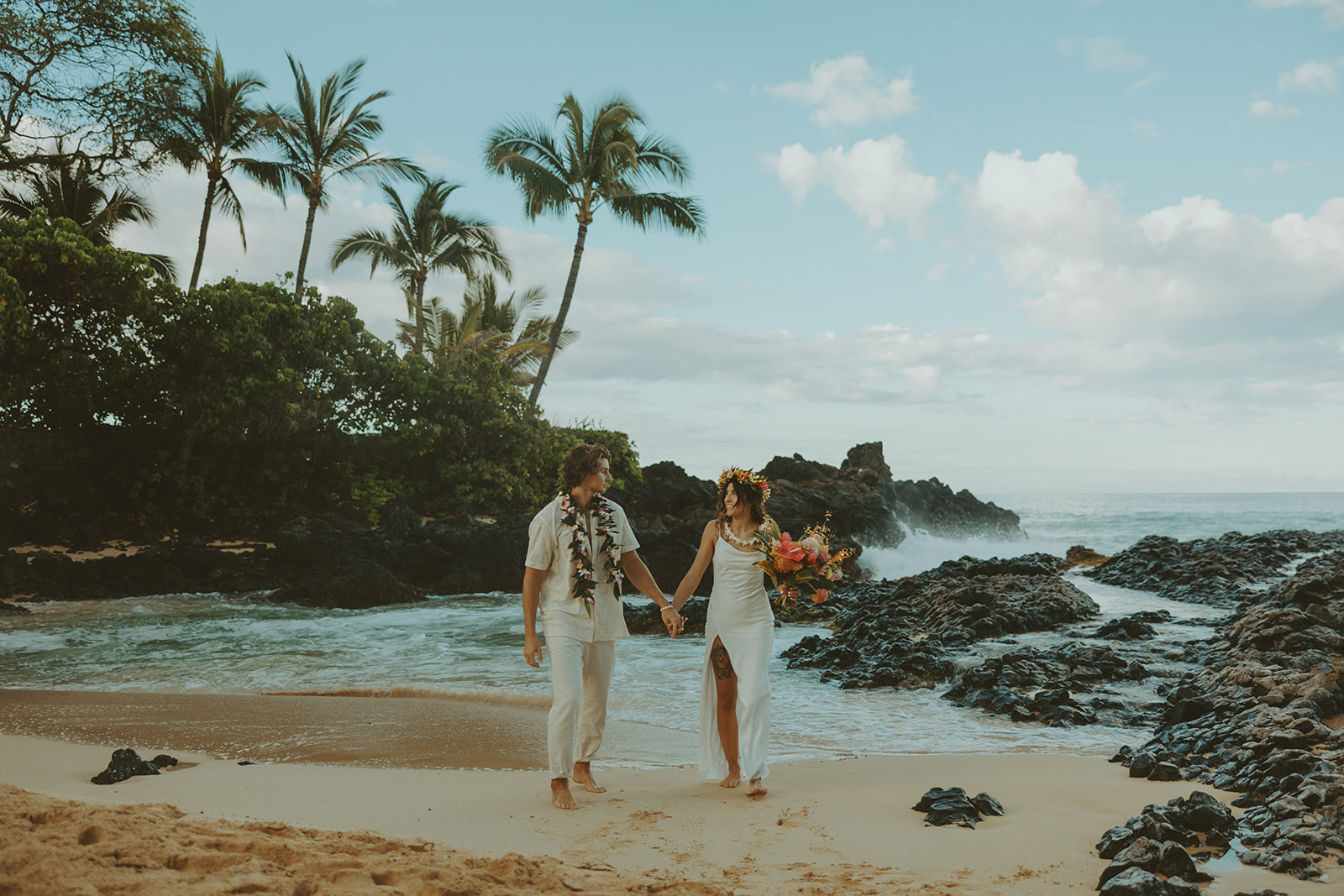 couple taking elopement photos