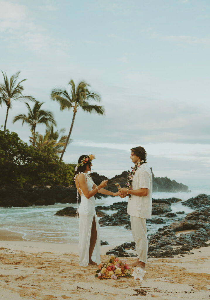 couple taking elopement photos
