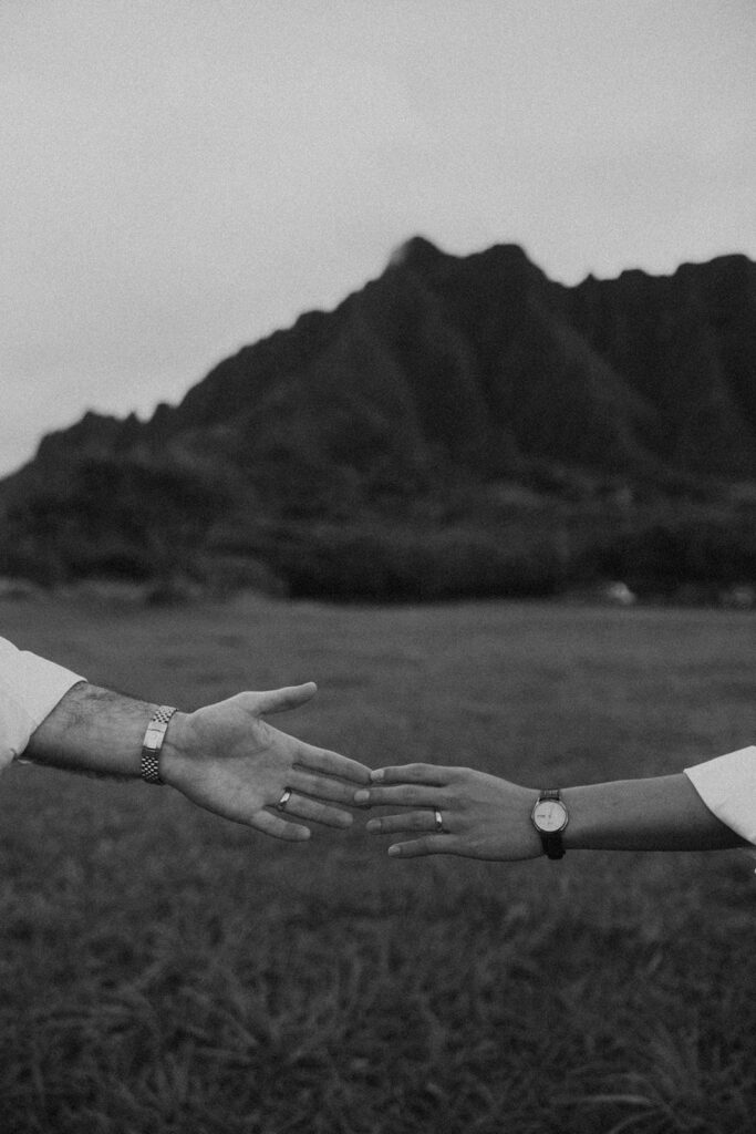 couple posing for their destination elopement photos
