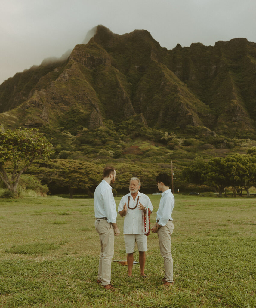 couple posing for their destination elopement photos
