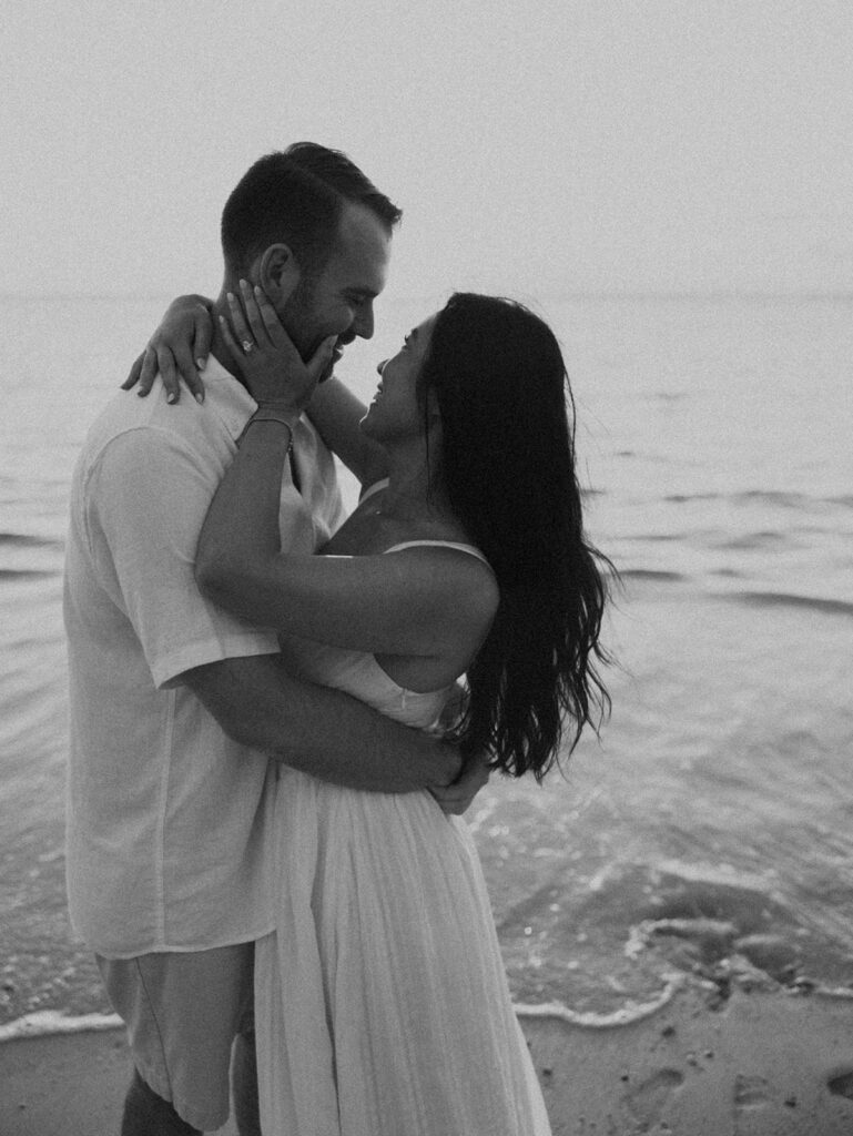 a beach engagement photoshoot in hawaii
