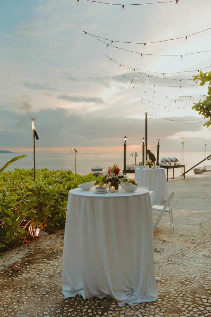 couple posing in jamaica for their destination wedding