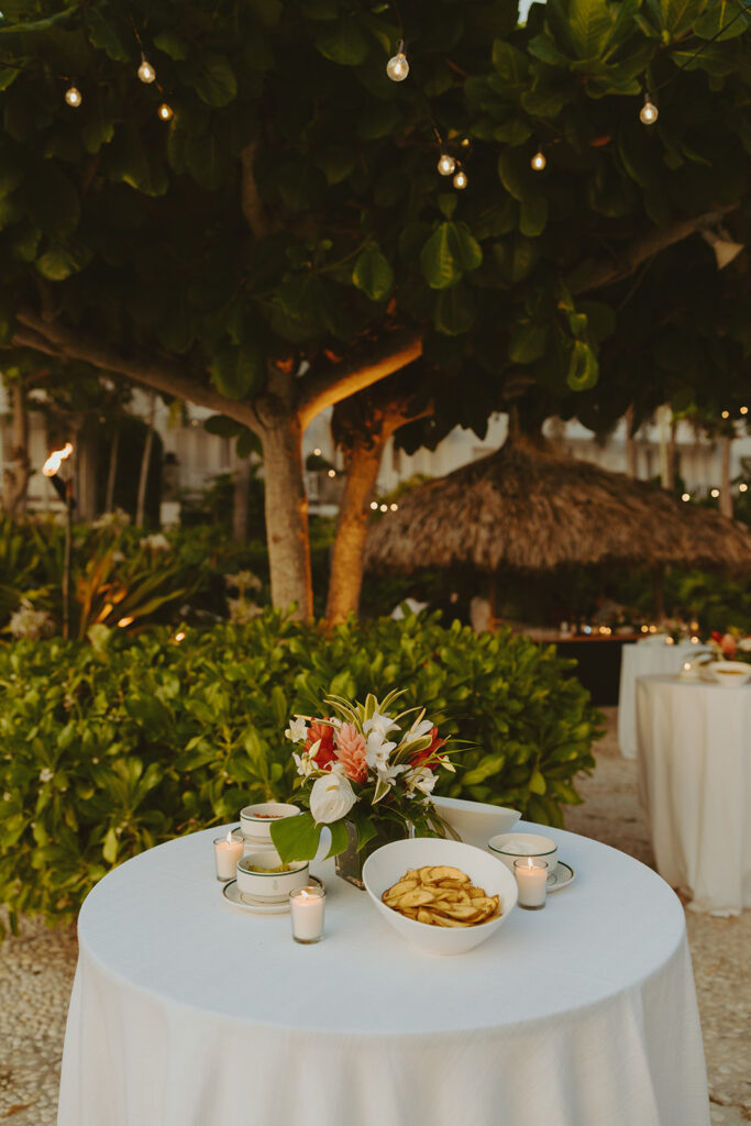 A stunning welcome party for a destination wedding in jamaica
