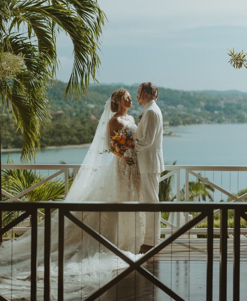 A luxury destination wedding celebration at Round Hill Resort in Jamaica
