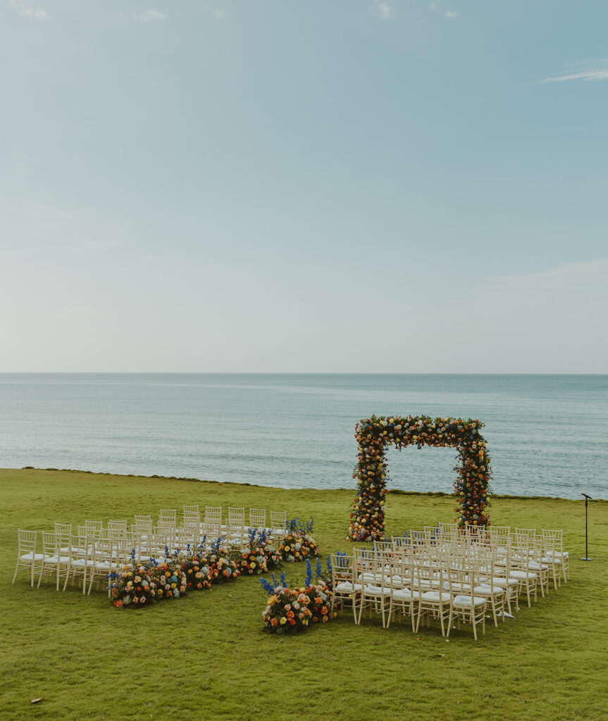 A luxury destination wedding celebration at Round Hill Resort in Jamaica