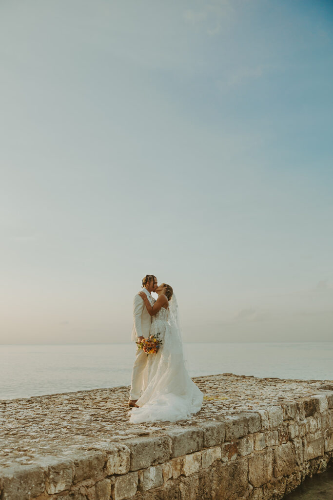 A luxury destination wedding celebration at Round Hill Resort in Jamaica
