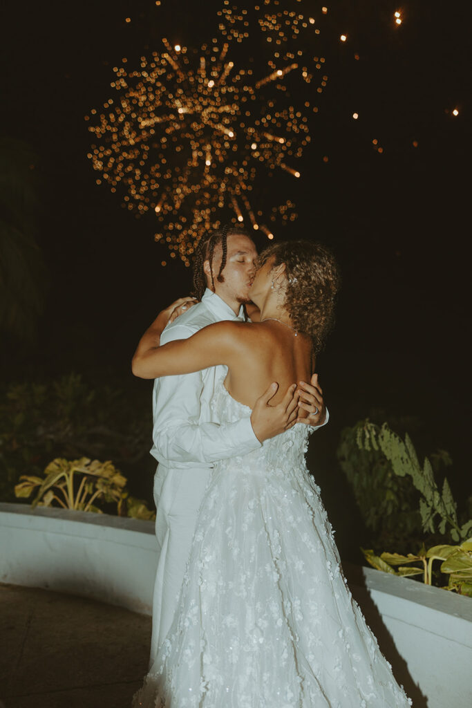 A luxury destination wedding celebration at Round Hill Resort in Jamaica
