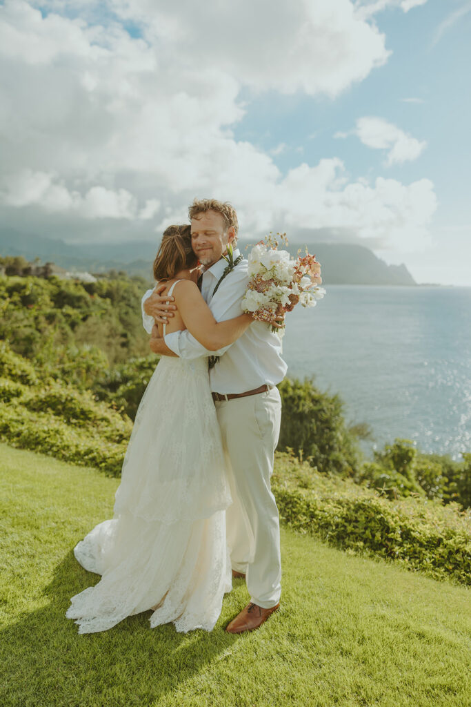 A simple yet breathtaking destination wedding celebration in Kauai.