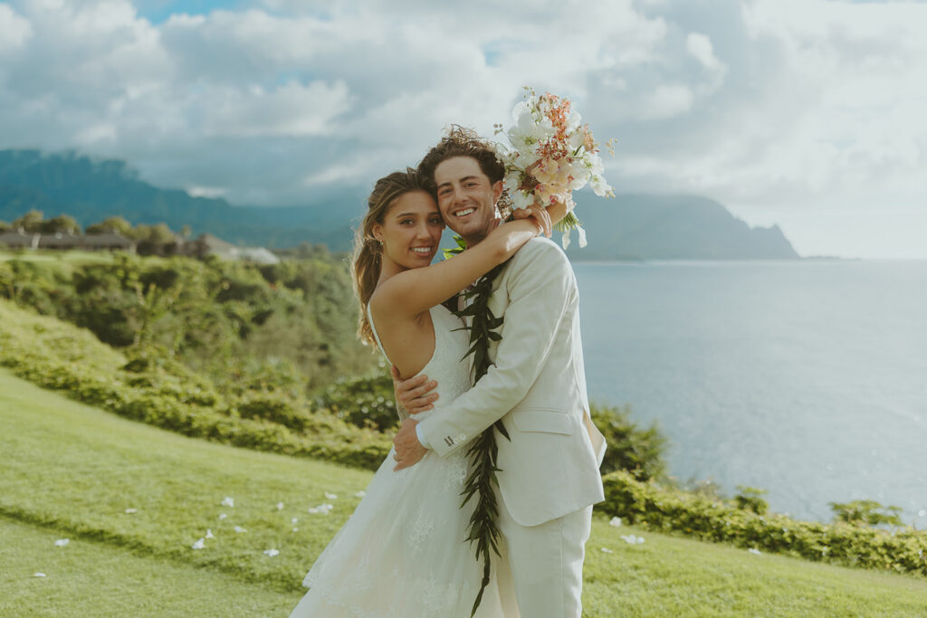 A relaxed and gorgeous destination wedding set in the stunning scenery of Kauai.
