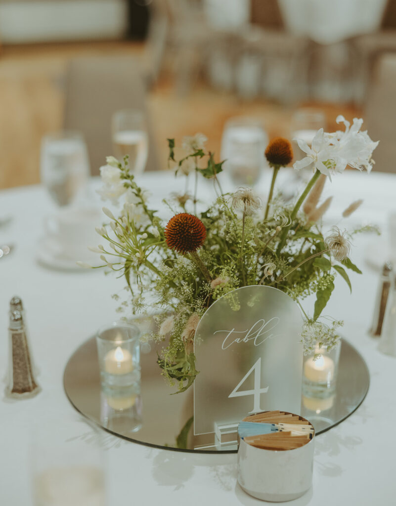 Romantic wedding decor at Moana Surfrider