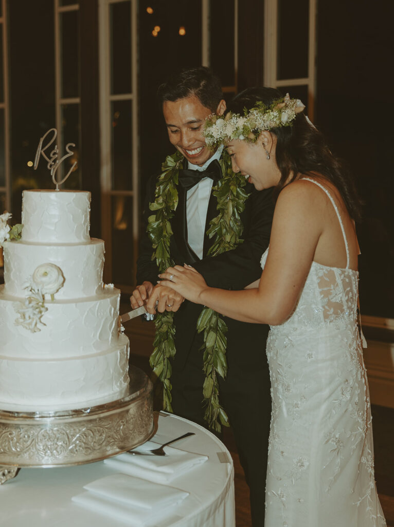 A wedding reception at Moana Surfrider