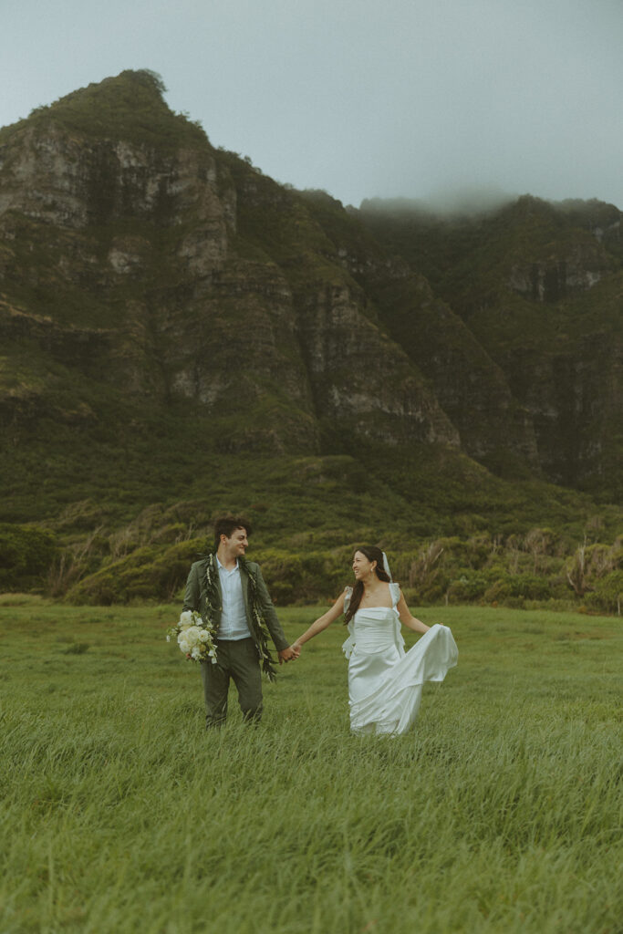 Close up photo of the couple sharing a quiet moment
