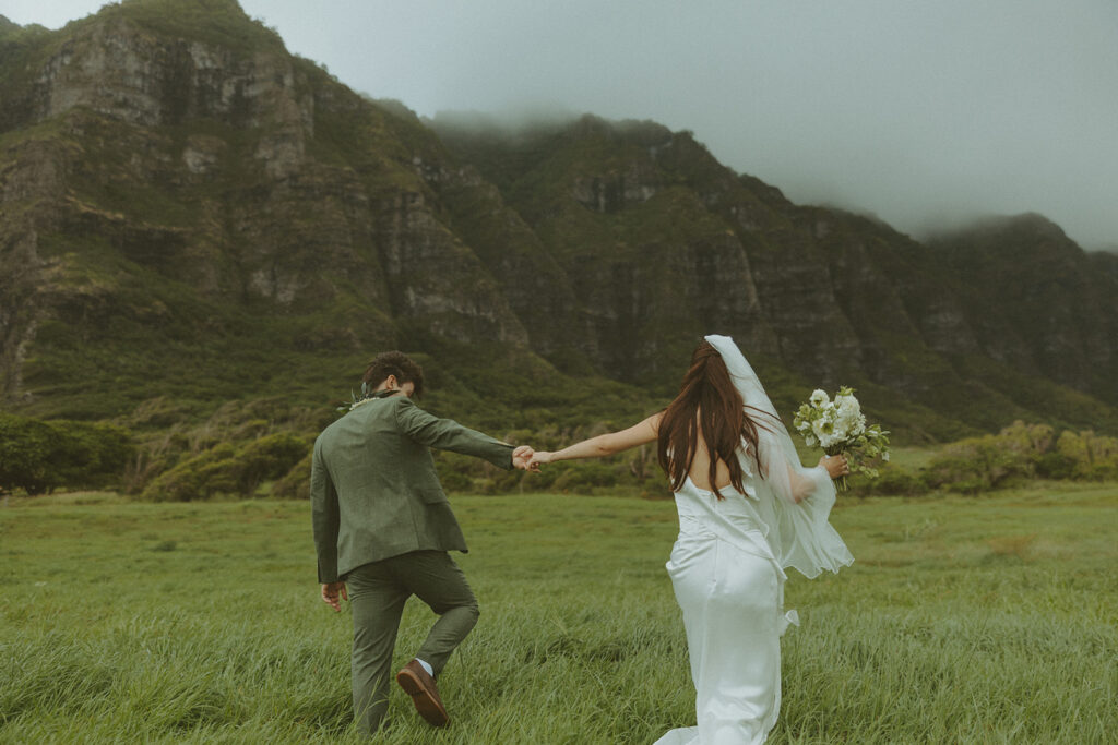 Close up photo of the couple sharing a quiet moment
