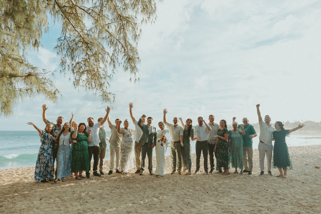 Romantic Kauai wedding photos captured by a Hawaii wedding photographer along the cliffs
