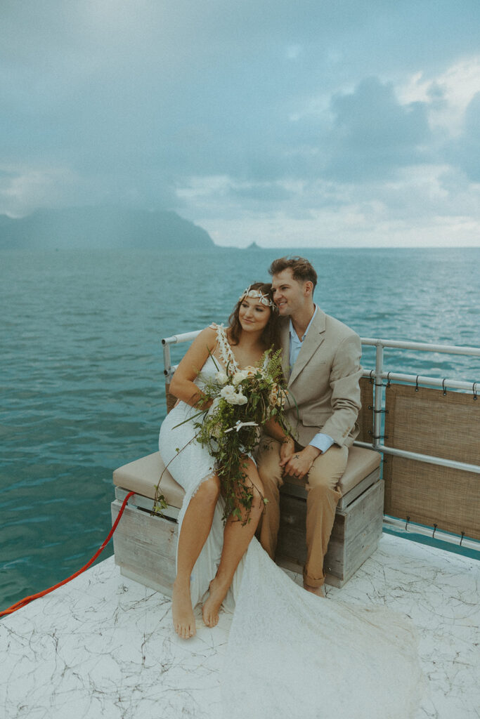 A Dreamy Kaneohe Bay Sandbar Wedding on Oahu
