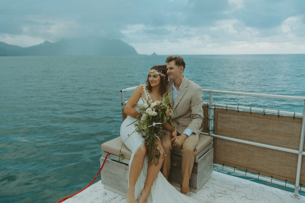 A Dreamy Kaneohe Bay Sandbar Wedding on Oahu
