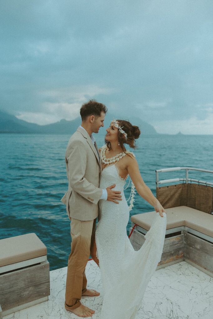 A Dreamy Kaneohe Bay Sandbar Wedding on Oahu

