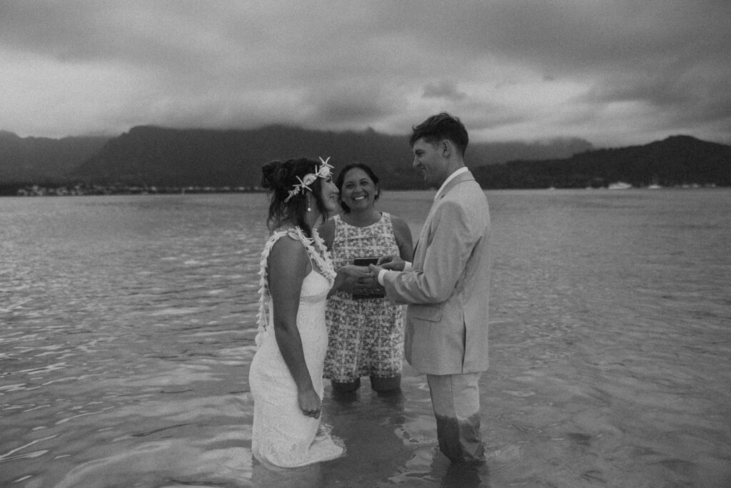 A Dreamy Kaneohe Bay Sandbar Wedding on Oahu
